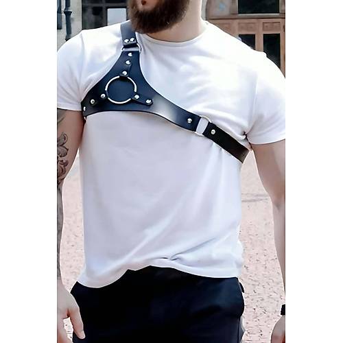Erkek Tek Omuzdan Ask�l� Deri Aksesuar� - APFTM127