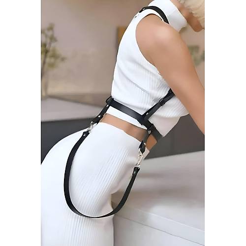 Elbise zeri Askl Deri Kemer Harness - APFT1171