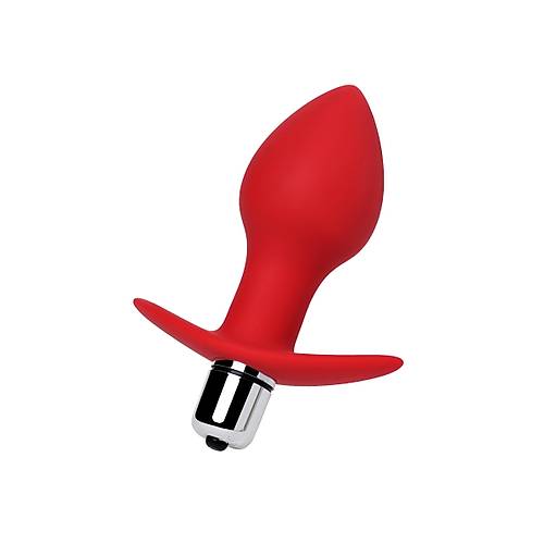 ToDo by RED Glam anal vibratr, silikon, krmz, 9,7 cm,  4 cm