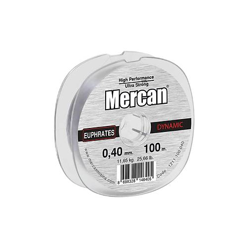 Mercan Euprates Dynamic 100 M 1x10 Makara Misina- Gümüş Gri