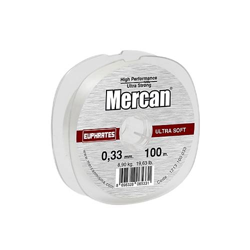 Mercan Euprates Ultra Soft  100 M 1x10 Makara Misina- Beyaz