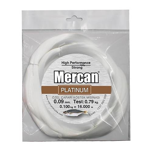 Mercan Platinum (Özel )Çapari Köstek misinası 0,100 kg