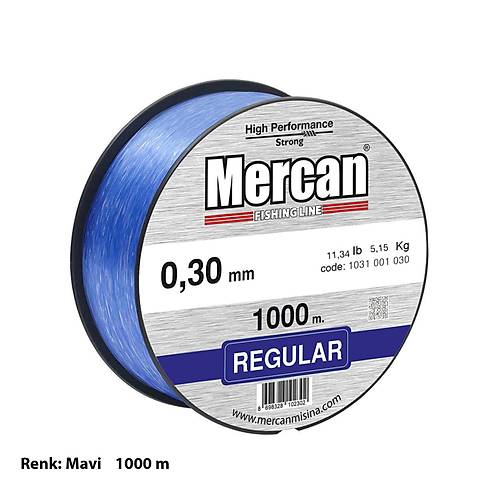 Mercan Regular  (Metre) Bobin Misina- Mavi