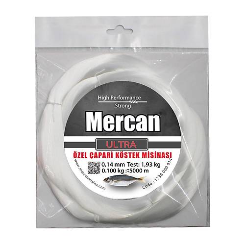 Mercan Ultra(Özel) Çapari Köstek Misinası 0,100 kg