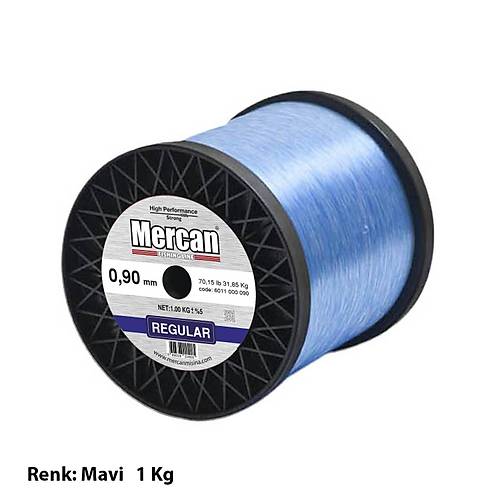 Mercan Regular Net (1 kg) Bobin Misina- Mavi