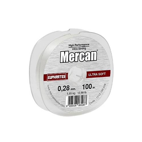 Mercan Euprates Ultra Soft  100 M 1x10 Makara Misina- Beyaz