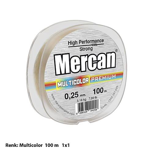 Mercan Premium 100 m Makara Misina- Multicolor
