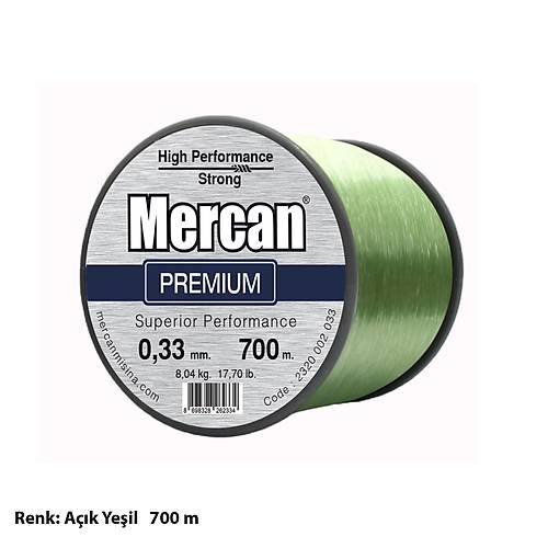Mercan Premium Bobin Makara Misina- Açık Yeşil
