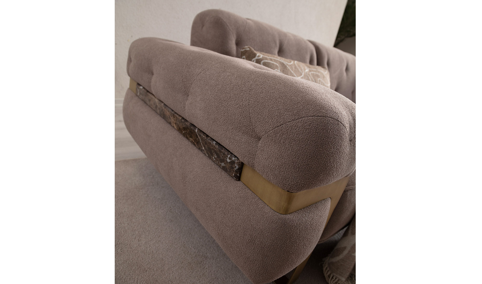 Almoda Sofa Set - Brown - CaddeYıldız Furniture
