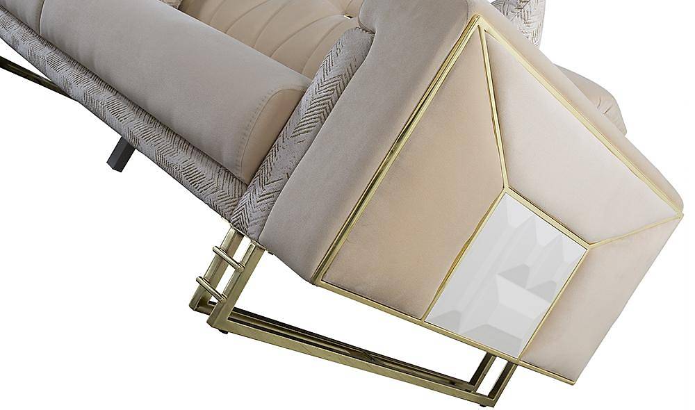 Nehir Cream Living Room Set