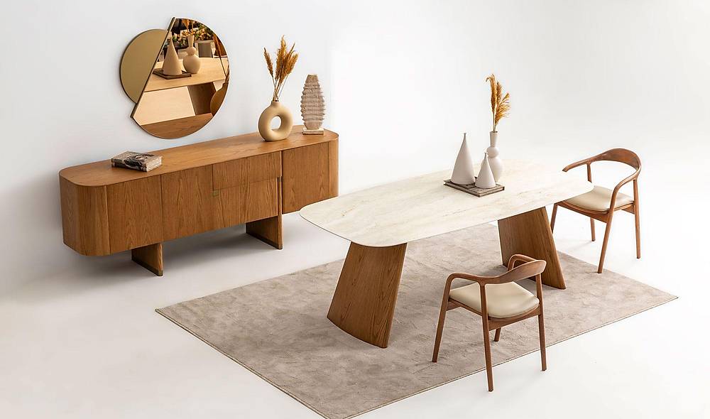 Penora Dining Room - Oak - Beige