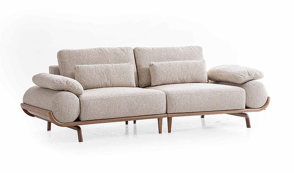 Almeda Sofa Set - Brown