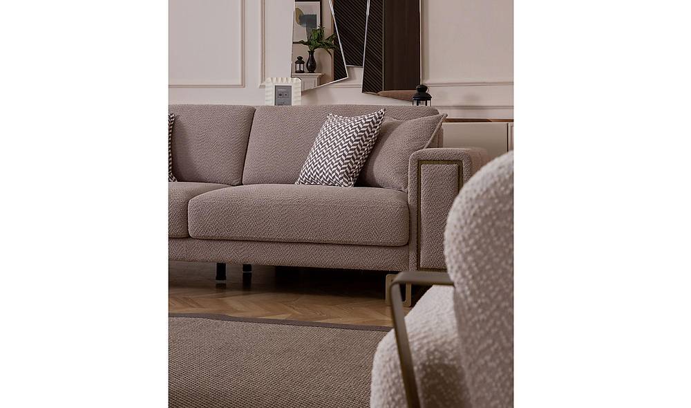Tiana Sofa - Tumbled Gold - Vizon