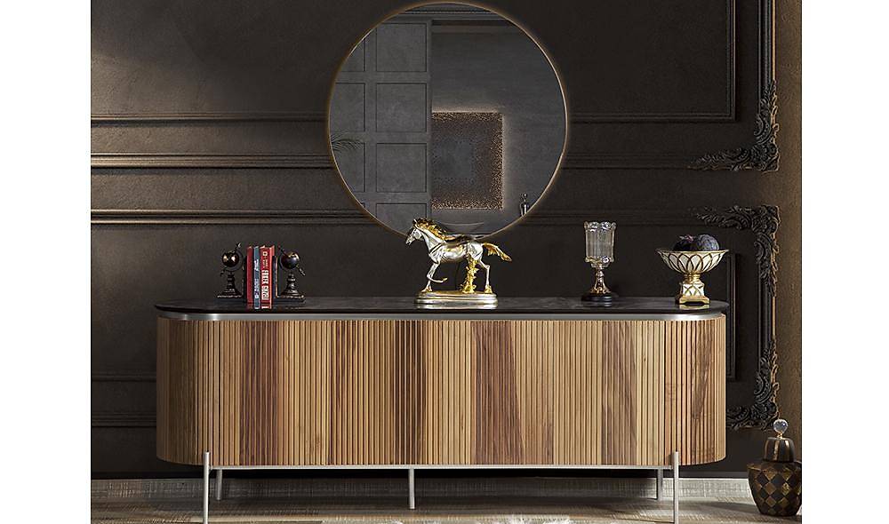 Mood Walnut Silver Dining Room