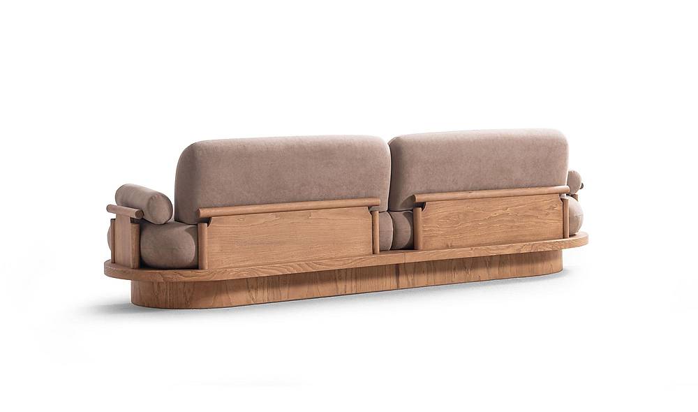 Bitez Sofa - Oak - Brown