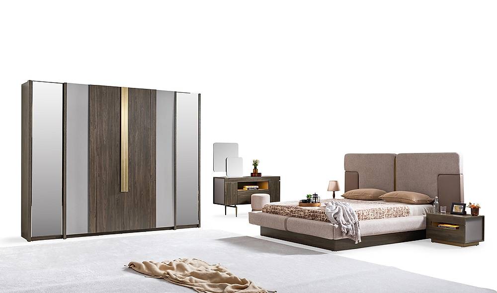 Montare Base Bedroom - Walnut