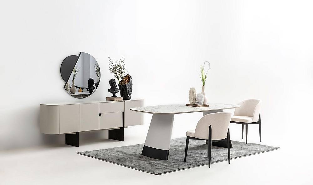 Penora Dining Room - Gray - Black