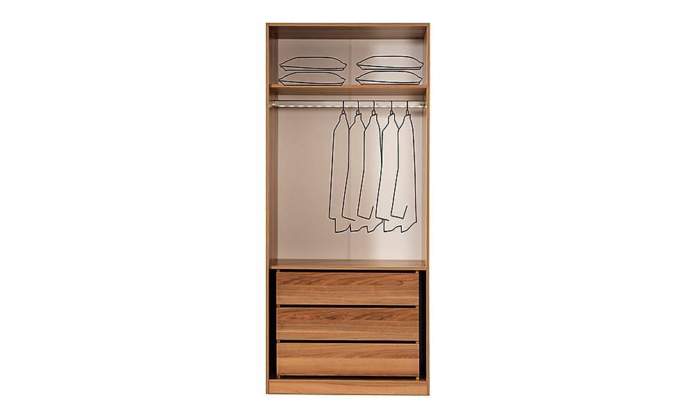 Mood Walnut Corner Wardrobe