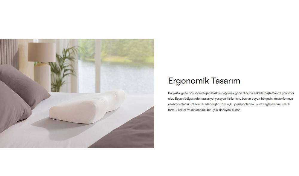 Yatsan Tempur ErgoPlus Orthopedic Large Neck Support Pillow