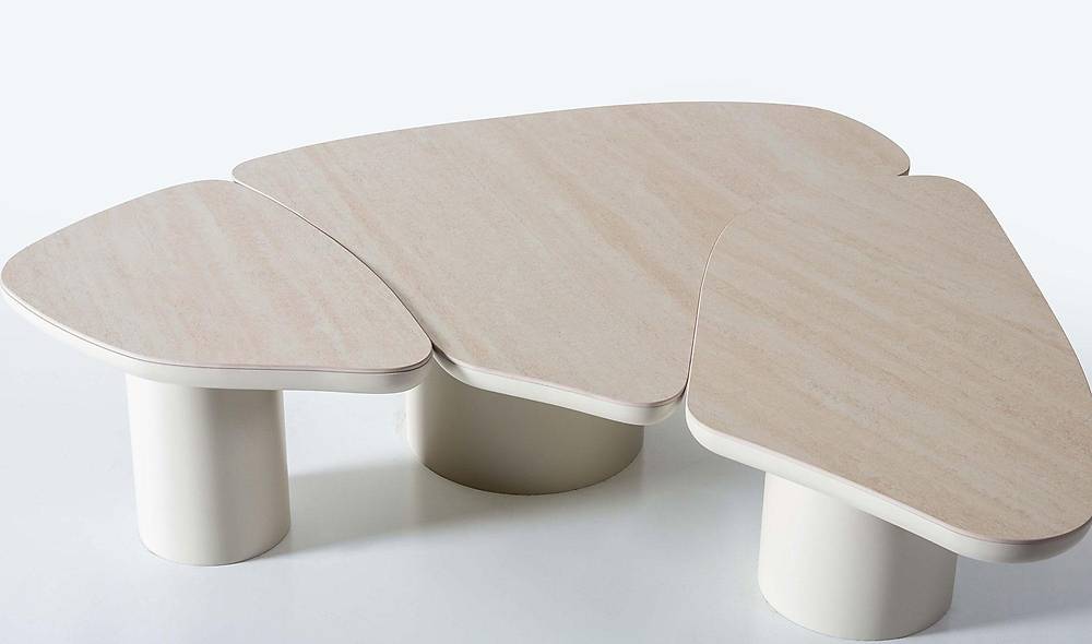 Tigra Porcelain Coffee Table - Cream