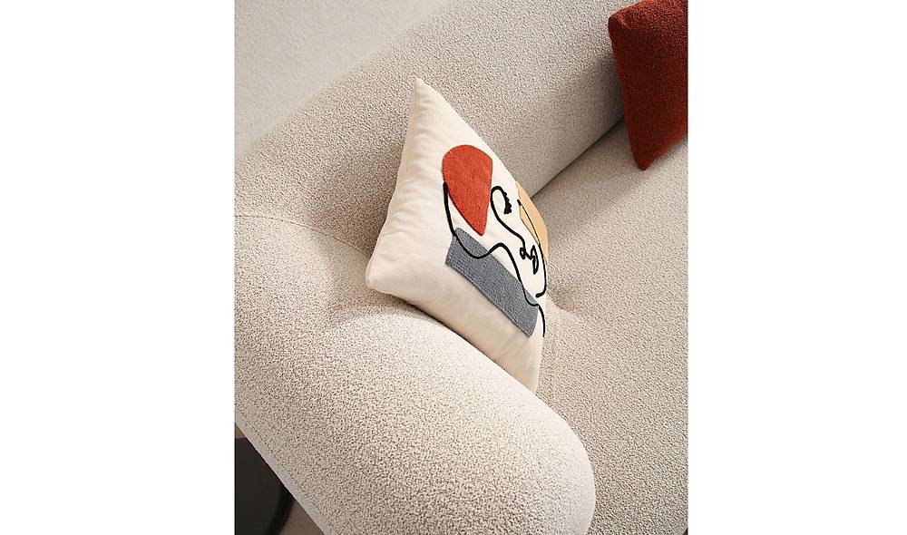 Brown Sofa - Bed - Metal Leg