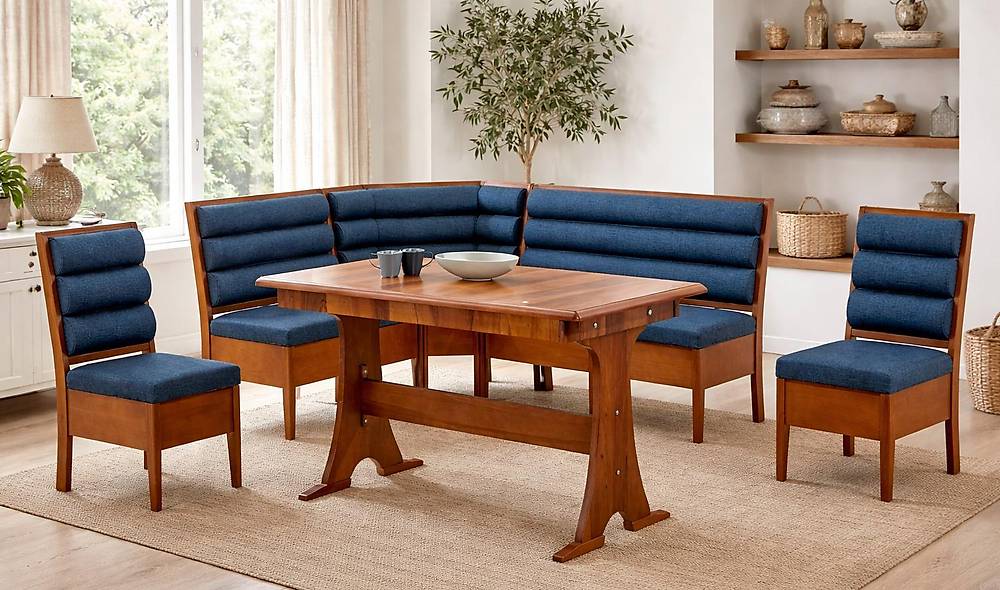 Bombeli Kitchen Corner Set - Navy Blue
