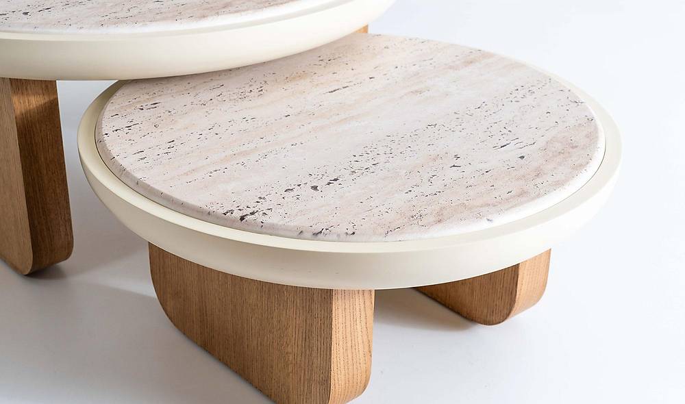 Cubic Table Set - Oak - Display