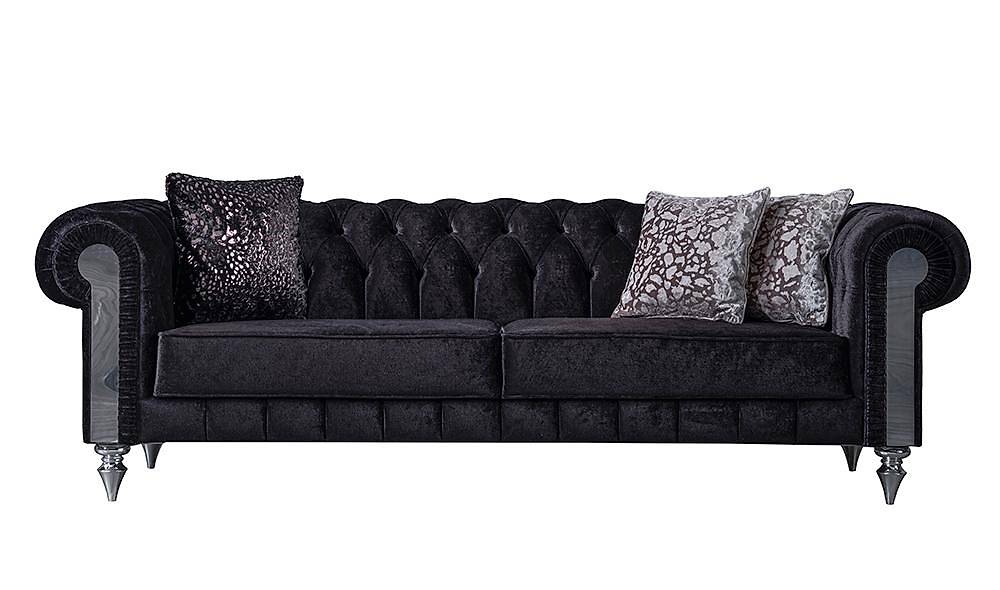 Veronica Chester Black Sofa