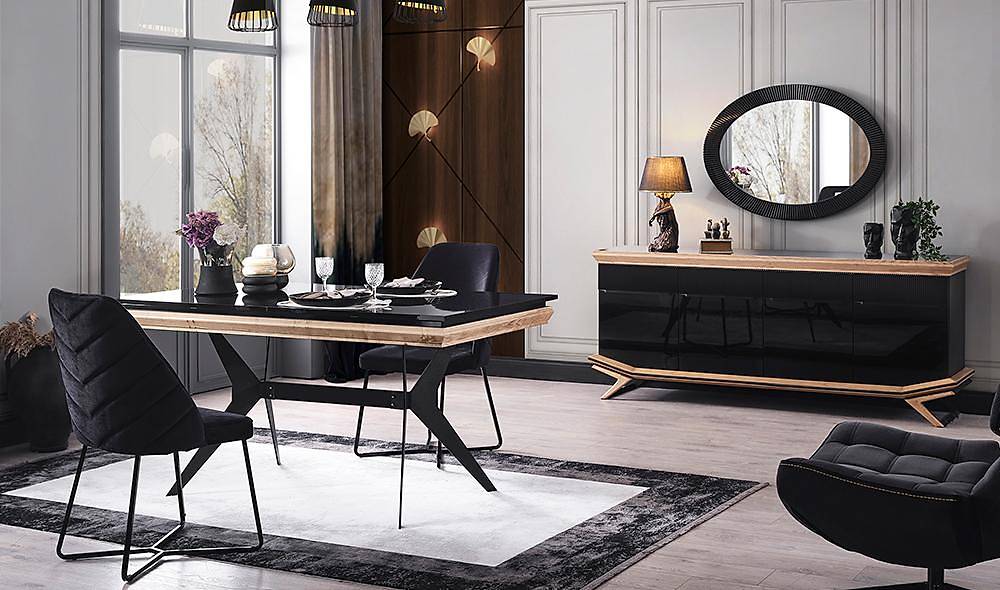 Larina Black Dining Room