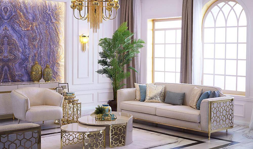 Bahama Sofa Set Ecru