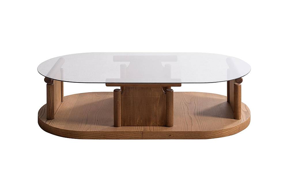 Bitez Coffee Table - Ellipse - Oak