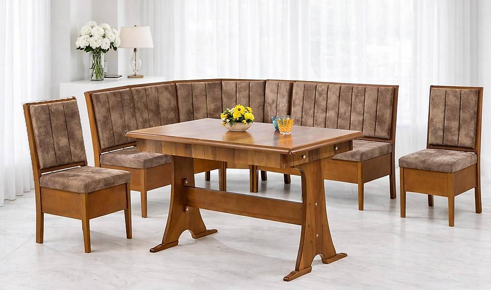 Riva Kitchen Corner Set - Brown