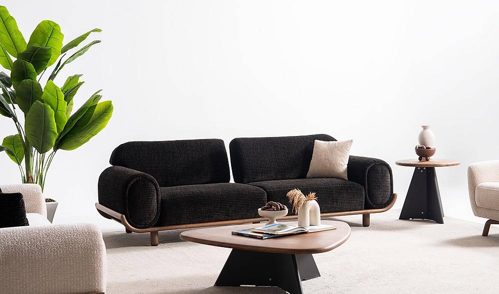 Maisie Sofa Set - Dark Brown