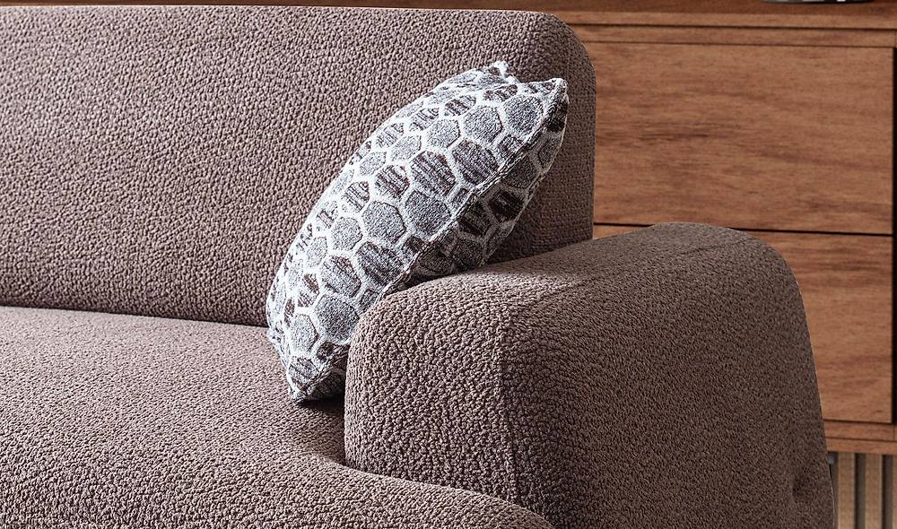 Linz Sofa - Brown - Cream