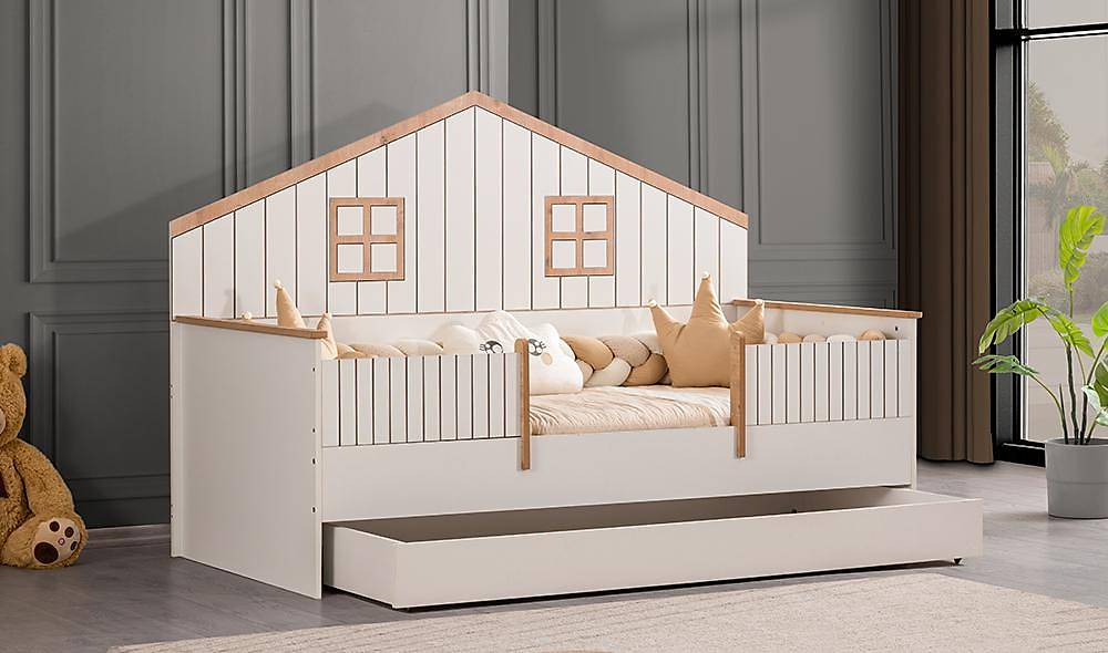 Limba Montessori Bedstead - Walnut