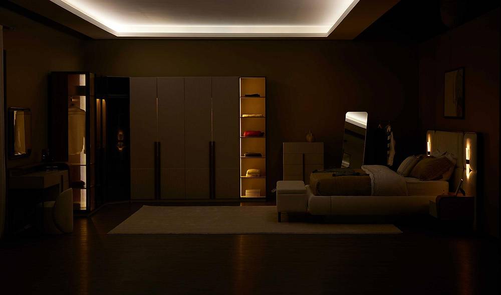 Fox Bedroom with Base - Corner Wardrobe