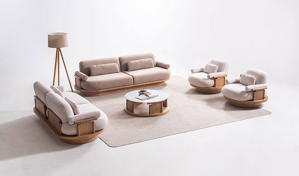 Bitez Sofa Set - Oak