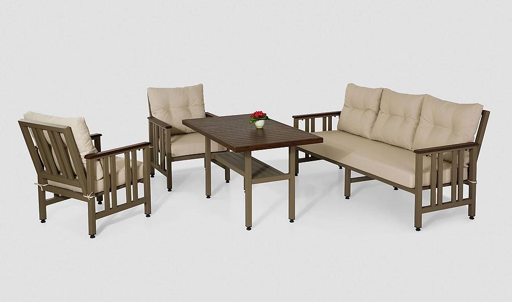 Alexis Garden Sofa Set - Cream