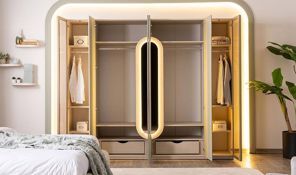 Denrose 6 Door Wardrobe