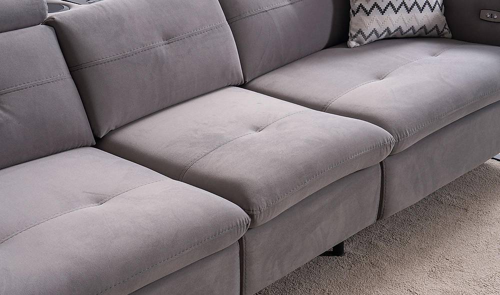 Alissa Sofa Set With Motor - Gray