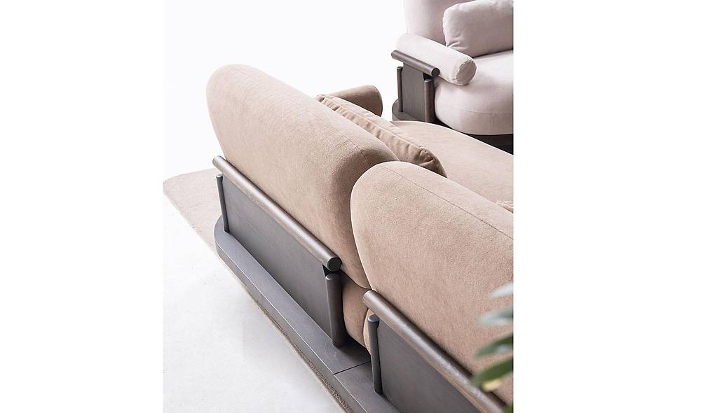 Bitez Sofa Set - Dark Walnut