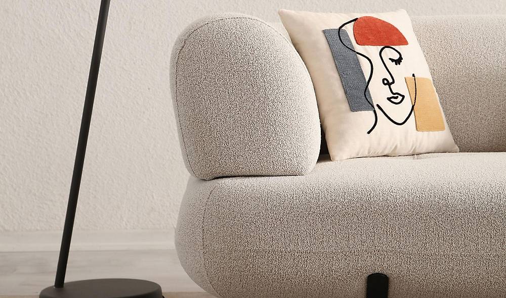 Brown Sofa - Bed - Metal Leg