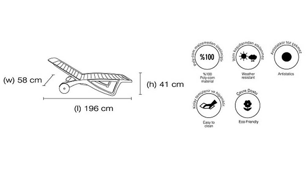 Elegance Sunbed 1 Piece