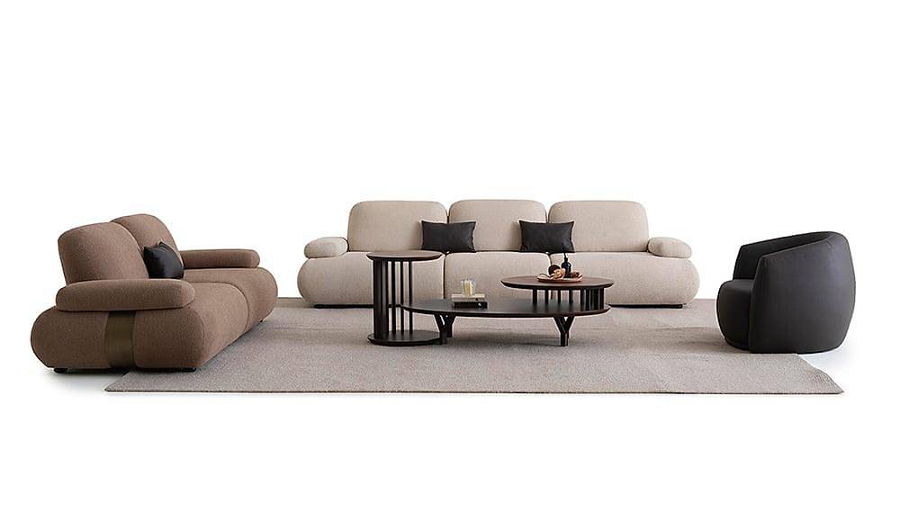 Beal Sofa Set - Brown