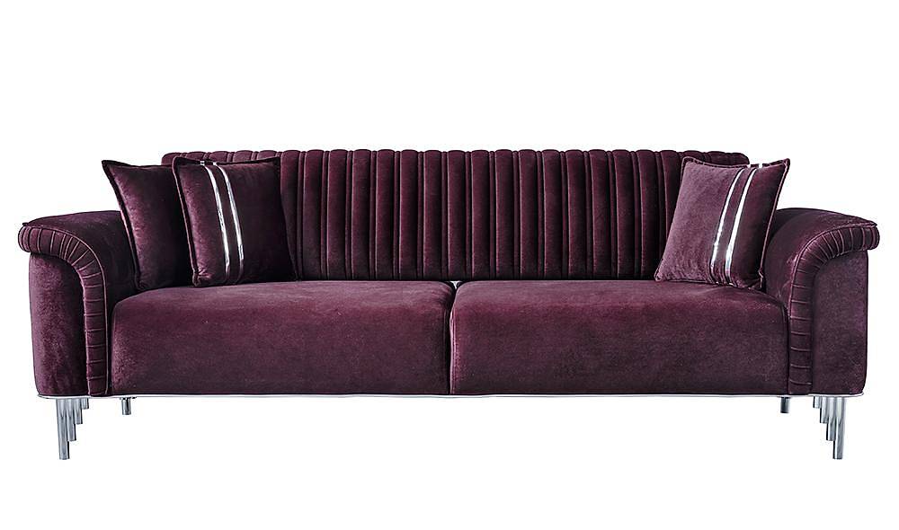 Paula Silver Sofa