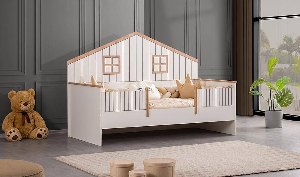 Limba Montessori Bedstead - Walnut