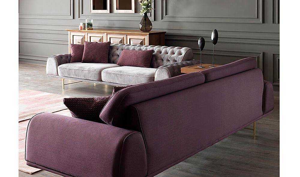 Lusso Gold Living Room Set