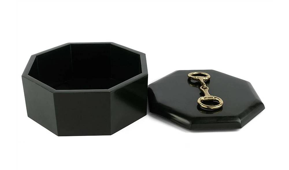 Dark Green Box With Gold Handle