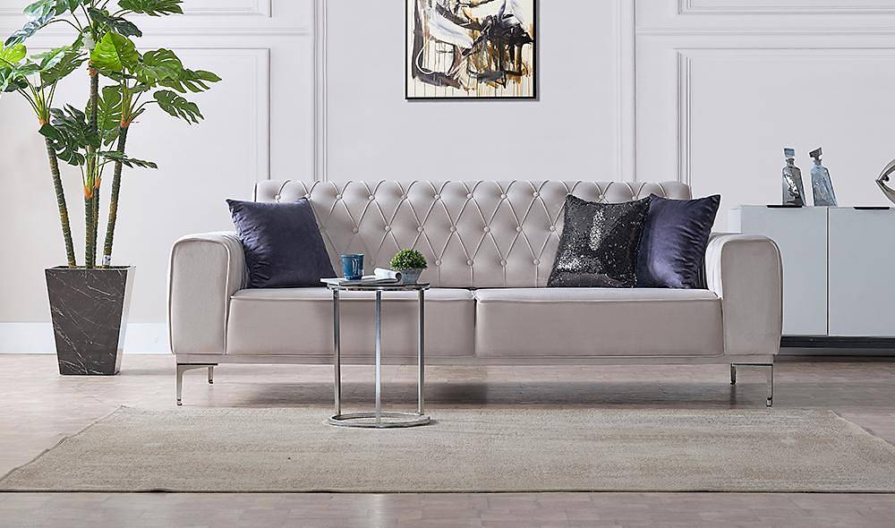 Lila Sofa with Metal Design