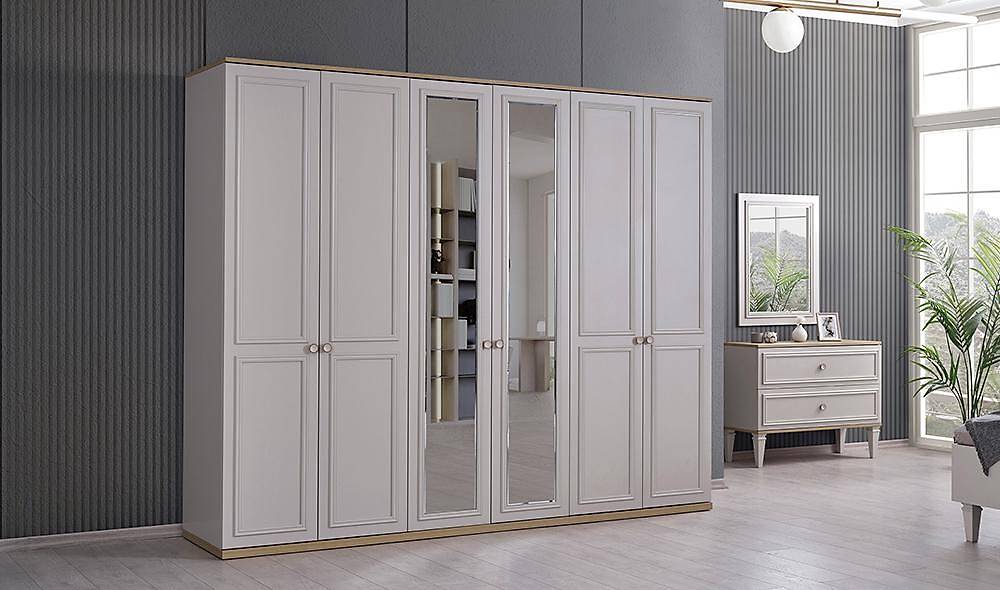 Bozcaada 6 Door Wardrobe